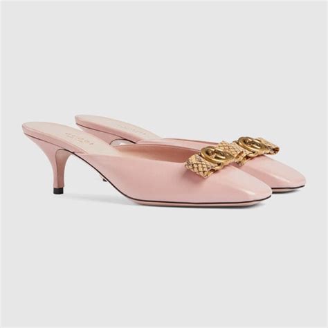 gucci backless mule light pink|Women's Interlocking G mule .